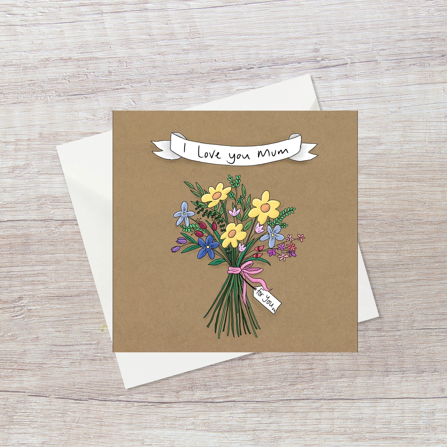 Pretty floral card for Mum