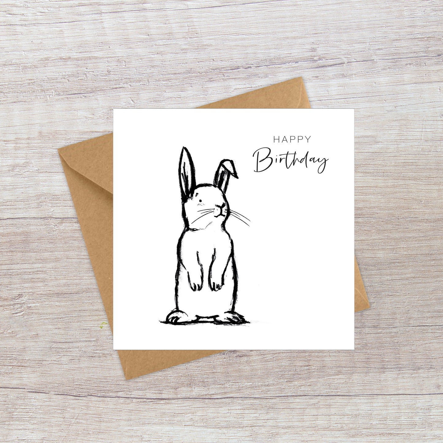 Bunny Rabbit Birthday Card