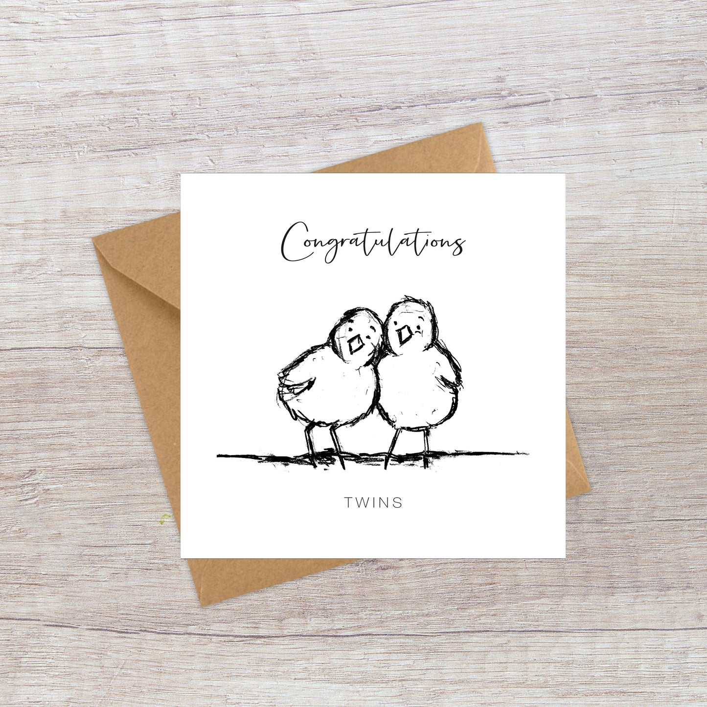 Twins - New Baby card