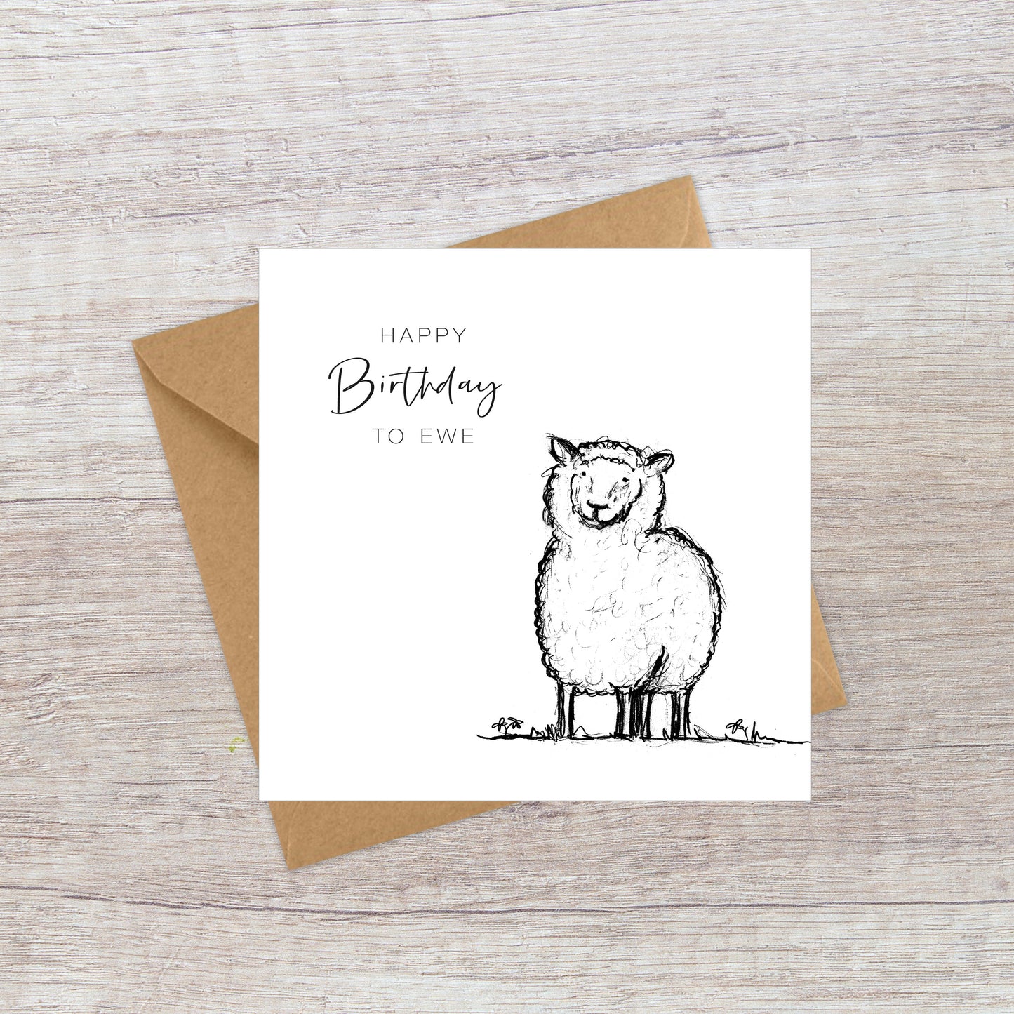 Sheep Birthday Card