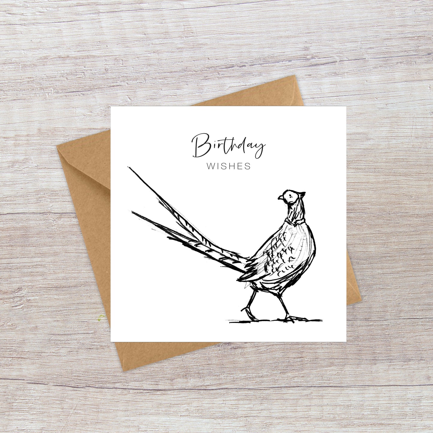 Pheasant Birthday Card