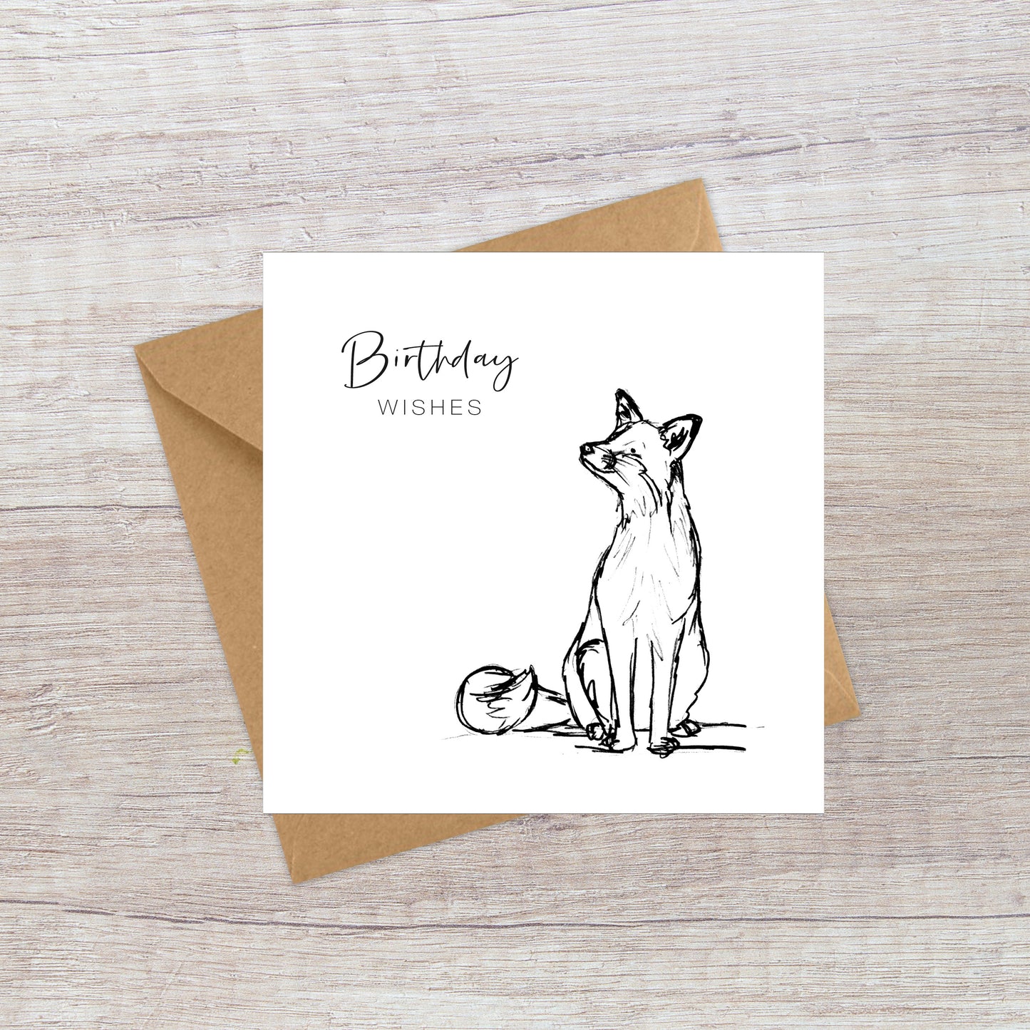 Foxy Birthday Card