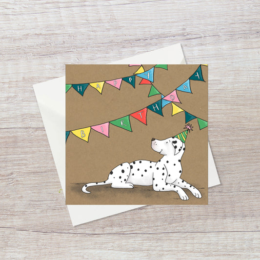 Spotty Dog Birthday Card