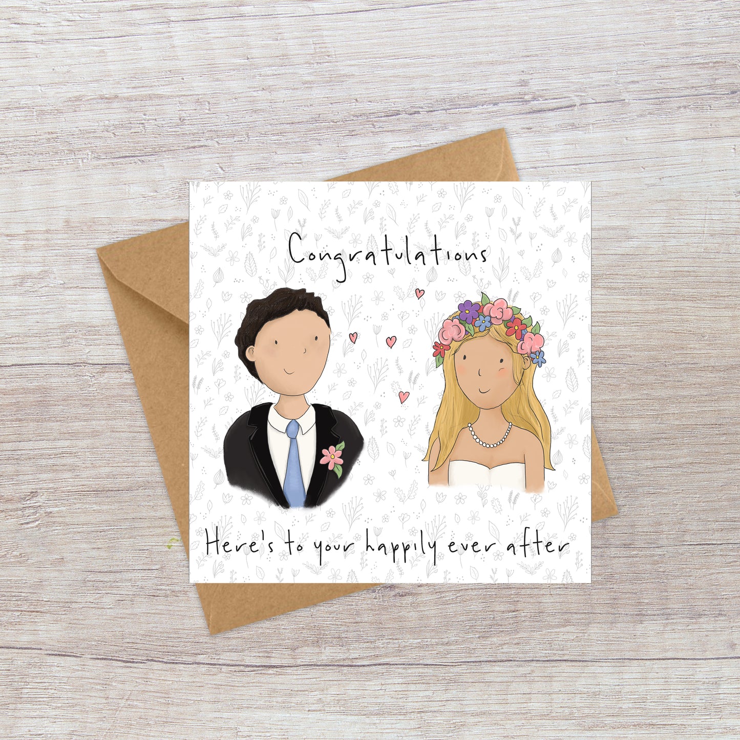 Happily Ever After - Wedding Card