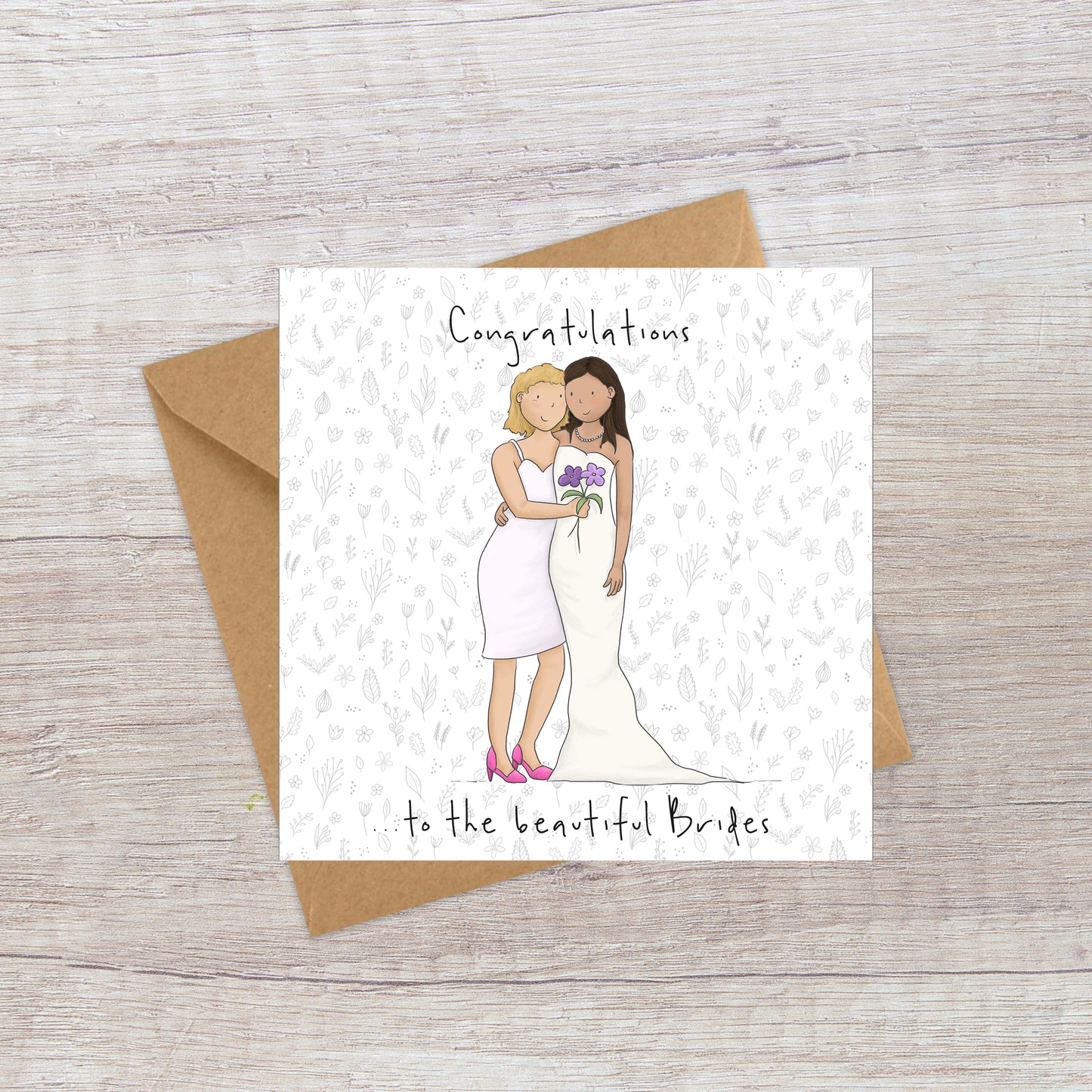 Mrs & Mrs - Wedding Card