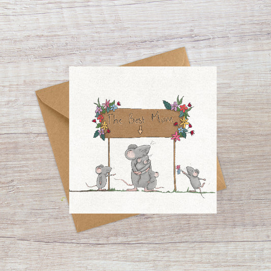 Cute little Mice Mother's Day card