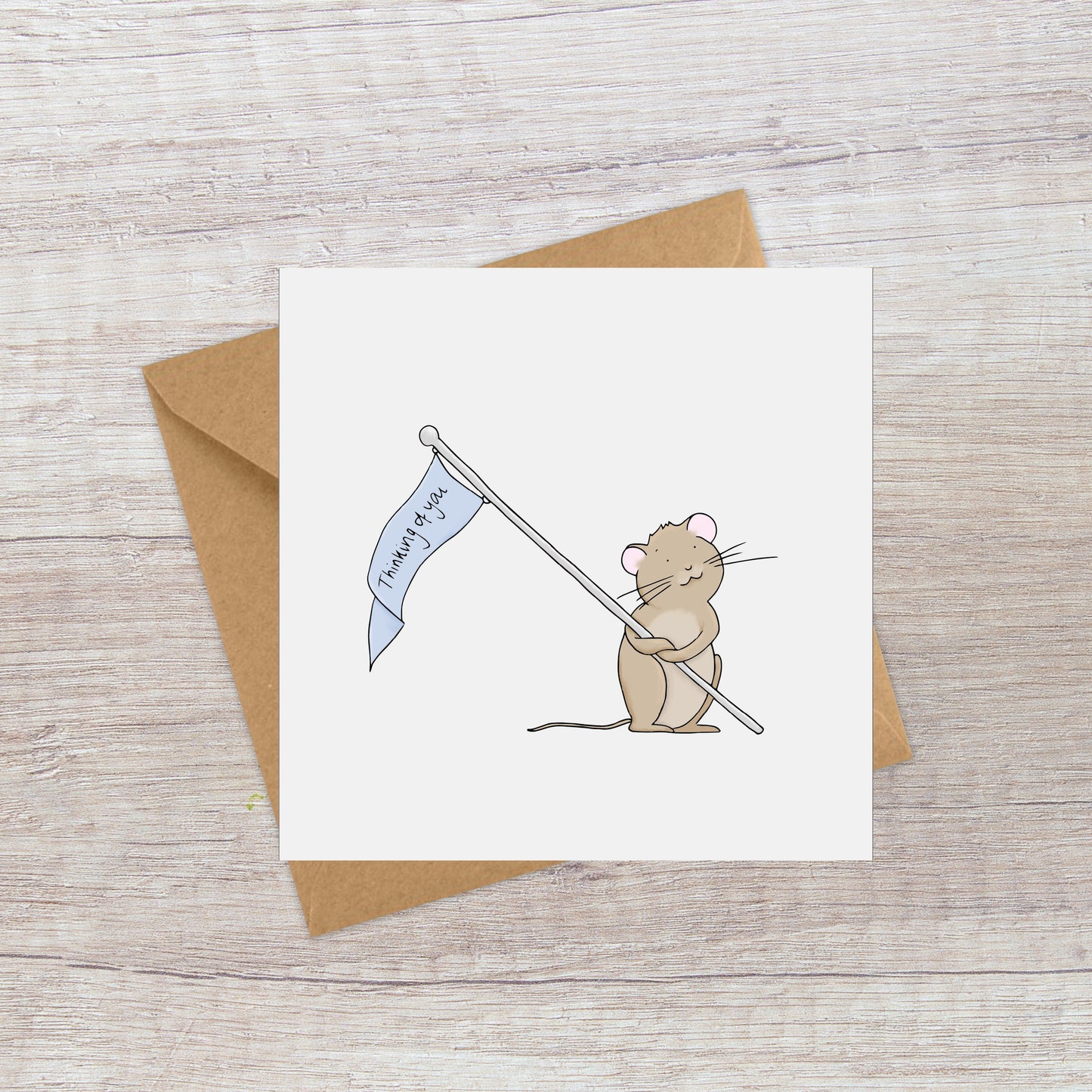 Thinking Of You Card - Little Mouse