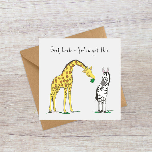 Good luck giraffe