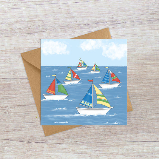 Sailing Boats card