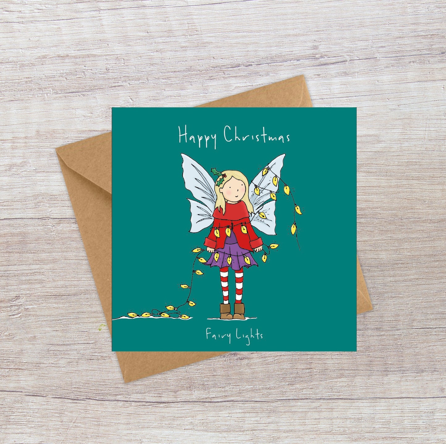 Fairy Lights Christmas card
