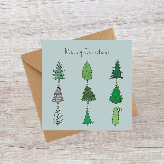 Fir Trees Christmas card