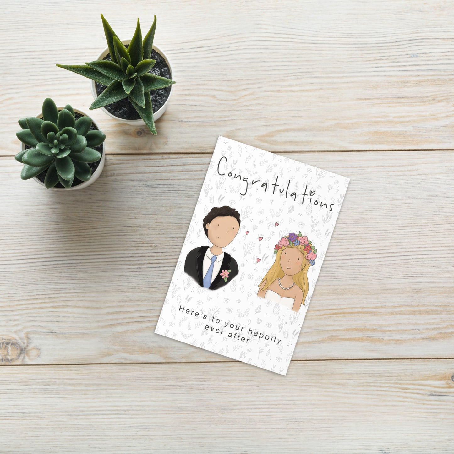 Happily Ever After - Wedding Card