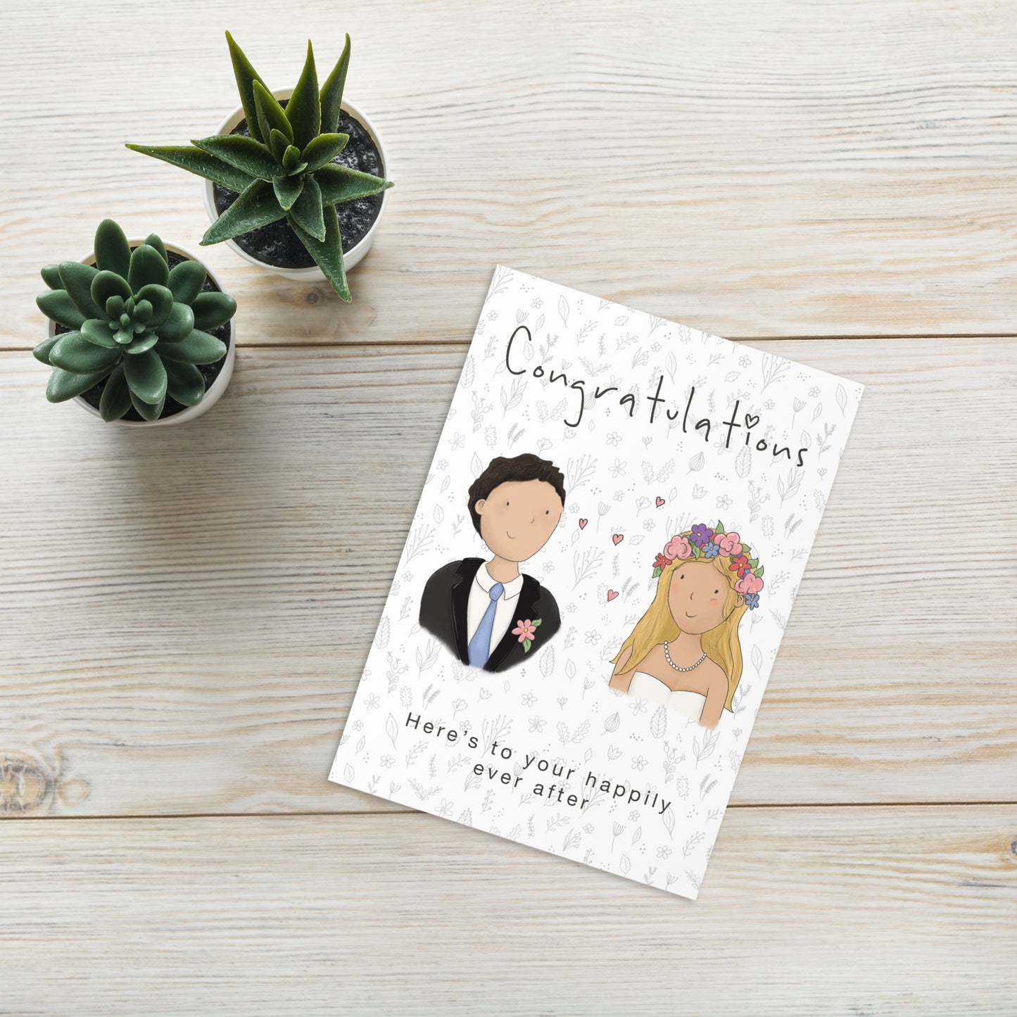 Happily Ever After - Wedding Card