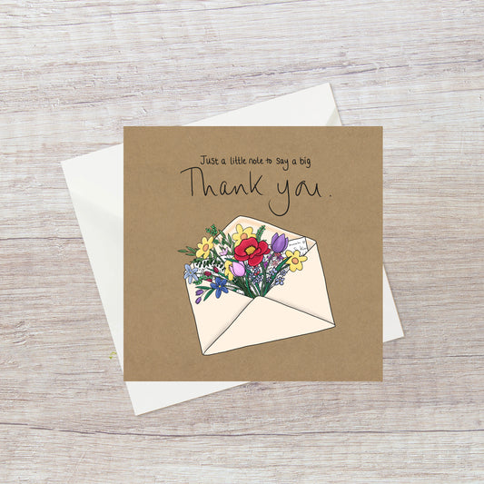 Floral thank you