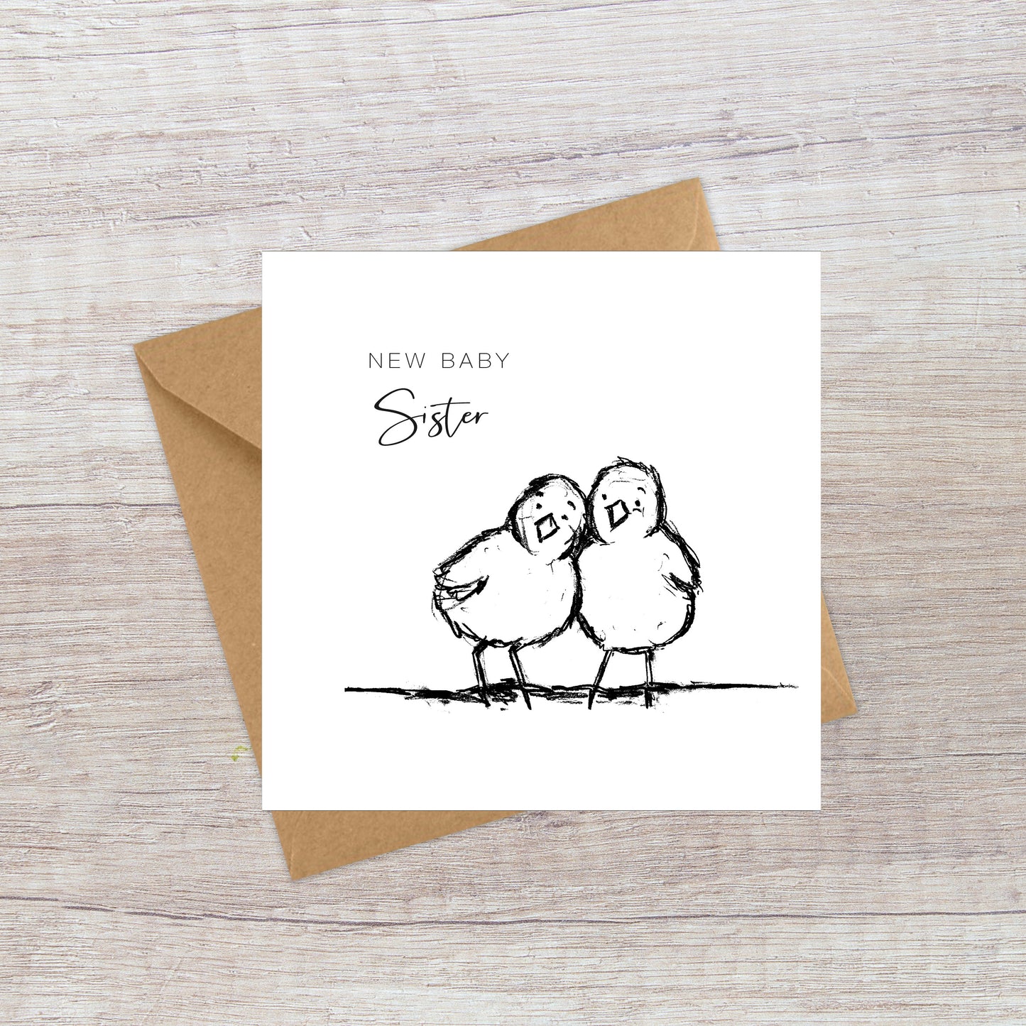New Baby Sister Card