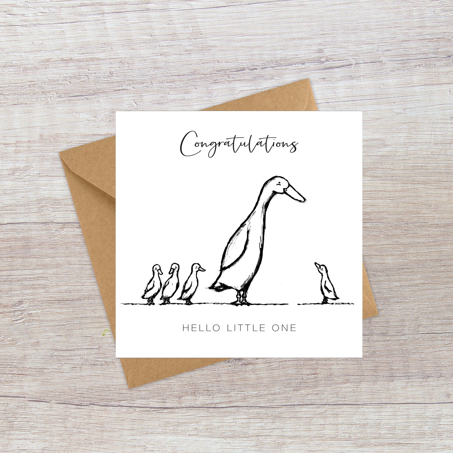 New Baby Duckings Card