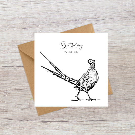 Pheasant Birthday Card