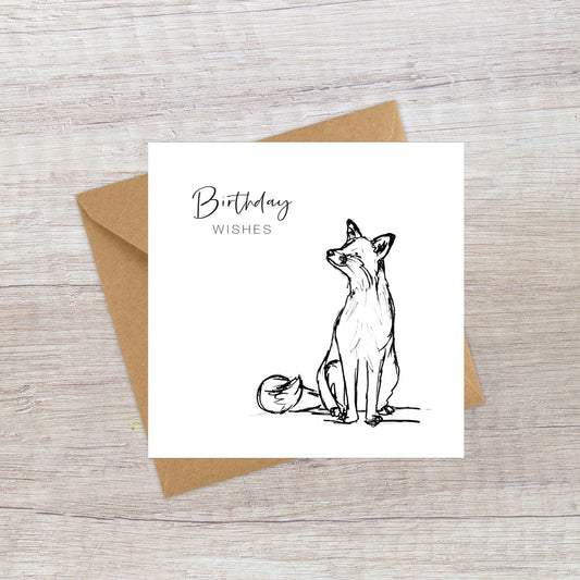 Foxy Birthday Card