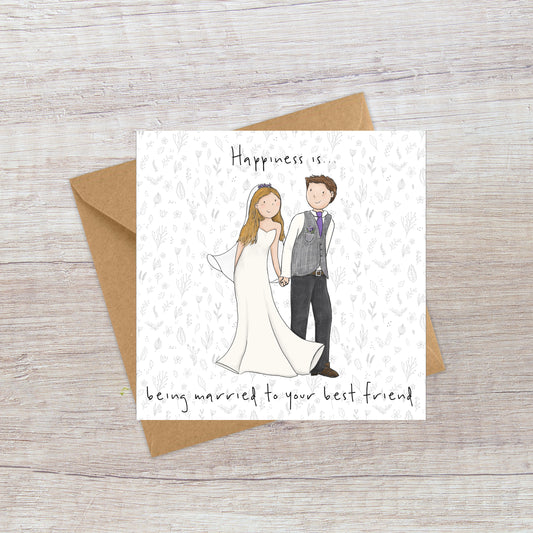 Happiness - Wedding Card