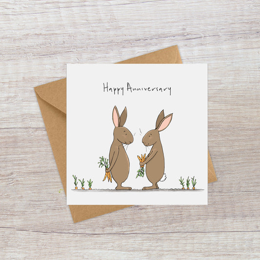 Bunny Rabbits - Anniversary Card